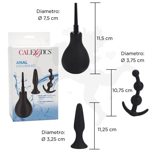 Kit Anal plug,dilatador y limpiador