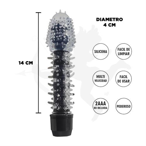Sagitta Negro : Vibrador Rigido texturado